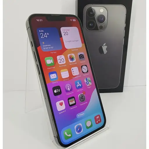 Смартфон Apple iPhone 13 Pro 1Tb Graphite A2638 (MLVV3ZD/A) (GJ6CDQ509V) Б/У - фото 3