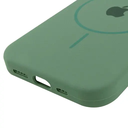 Чохол Epik Silicone Case Full Protective AA with MagSafe для Apple iPhone 15, 6.1 Зелений/Pine green - фото 5