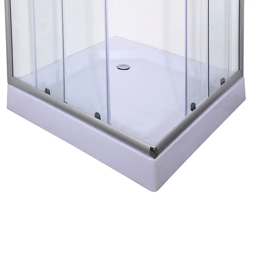 Душевая кабина Bravo Odra 100Т 000022688, прозрачная, хром матовый - фото 4