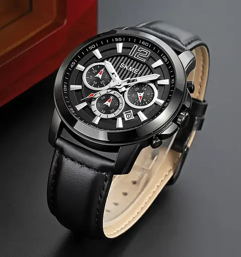 Часы мужские наручные Skmei 1989 (Черные) - фото 3