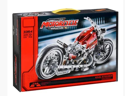 Дитячий конструктор JiSi bricks Мотобайк 3354 (374 деталей) - фото 6