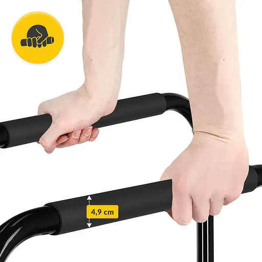 Брусья для отжиманий (паралетсы) 4FIZJO 80-90 см напольные, разборные Black (P-5905973404600) - фото 4