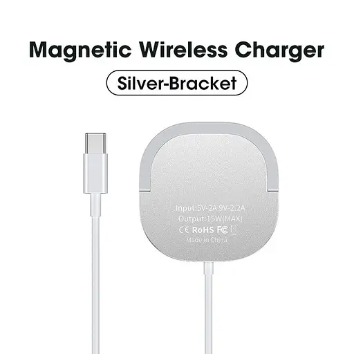 Зарядка Qi 2in1 MagSafe wireless charger with holder JYD-WC92 15W Max синя - фото 9