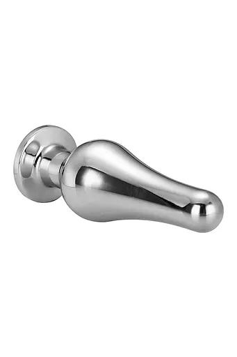Анальна пробка Gleaming Love Pleasure Plug L 12.7 см (срібляста) - фото 4