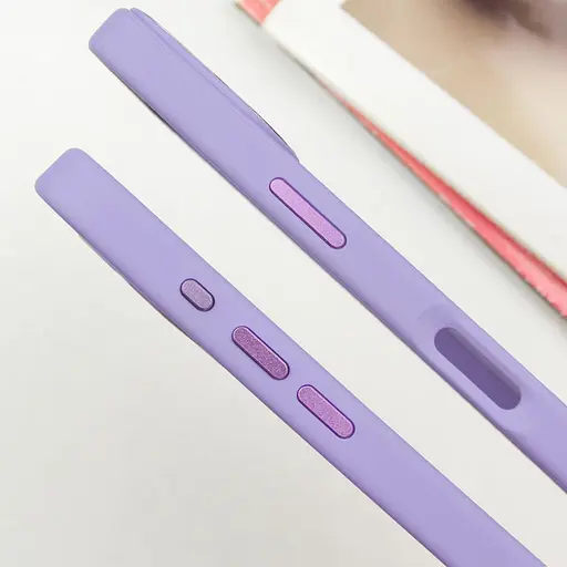 Чохол Epik TPU Bonbon Metal Style with MagSafe для Apple iPhone 16, 6.1 Бузковий/Dasheen - фото 4