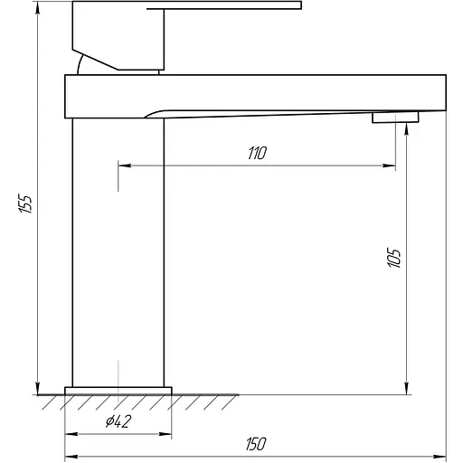 Змішувач для раковини TOPAZ SARDINIA TS 08201-H18 - фото 4