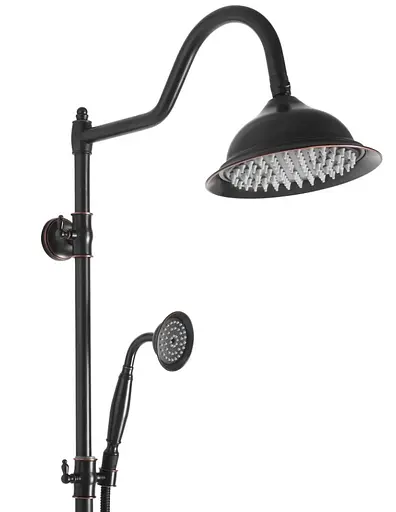 Душова система Rea Bergamo black з виливом REA-P5001, Чорний матовий - фото 4