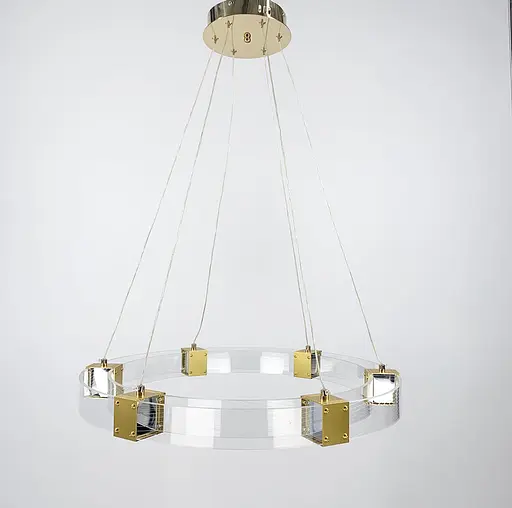 Люстра Round Dome у золотому каркасі Line.F Діаметр 60см - фото 3