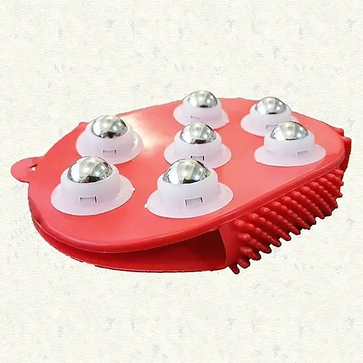 Массажер силиконовый антицеллюлитный с металлическими роликами, Yu Xin 87666 - фото 8