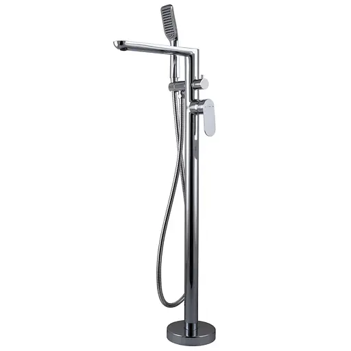 Змішувач для ванни TOPAZ BARTS TB 07113R-H36 латунний підлоговий з душем - фото 1