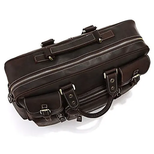 Чоловіча шкіряна сумка Vintage 40х30х9 см sum0012376 - фото 5