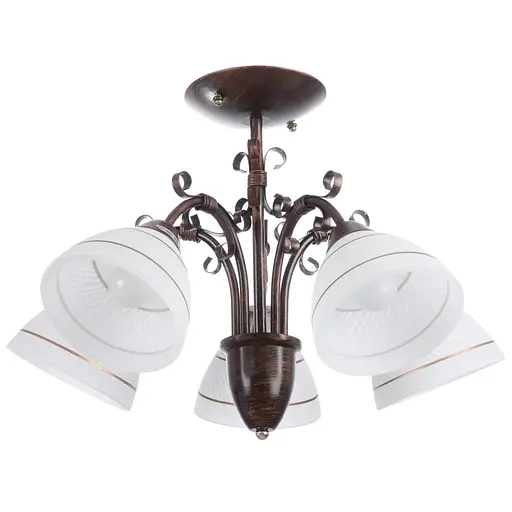 Люстра стельова Brille E27 60W BR (LK-526C/5)