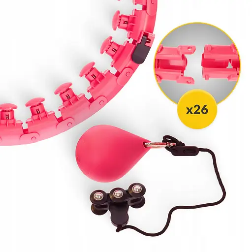 Обруч (хулахуп) массажный 4FIZJO с отягощением 4FJ0633 (P-5907739316820) - фото 3