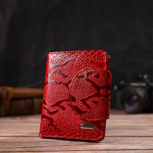 Жіночий шкіряний гаманець Canpellini 9х11.7х1 см acs0025501 - фото 6