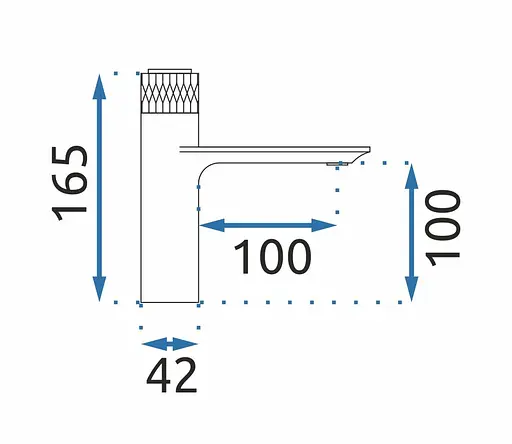 Смеситель для умывальника Rea Storm низкий black/gold REA-B9987 Черный - фото 6