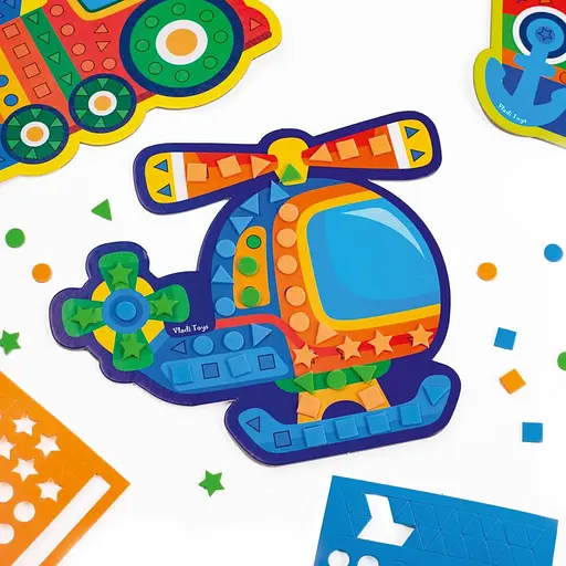 Набір для творчості "Транспорт" VT4511-10 м'яка мозаїка - фото 3