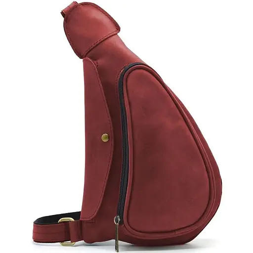 Кожаная сумка слинг Tarwa 23х38х9 см sum0025537 - фото 1