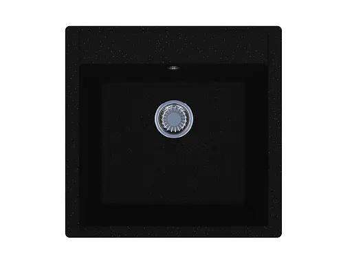 Кухонная мойка гранитная Miraggio Bodrum 510 black 508x495x227 00206507, Черный - фото 1
