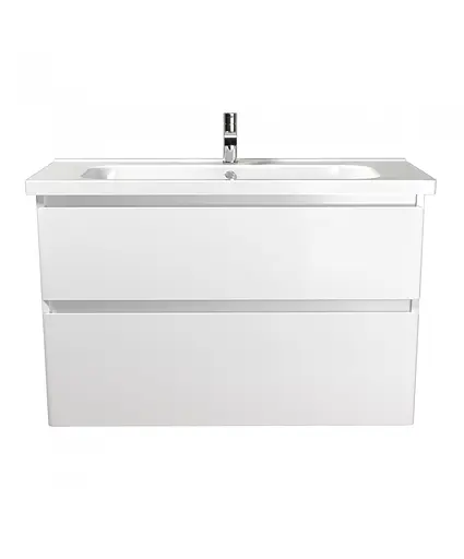 Тумба Мойдодир Палермо 100-U з умивальником ID-100 Білий - фото 2