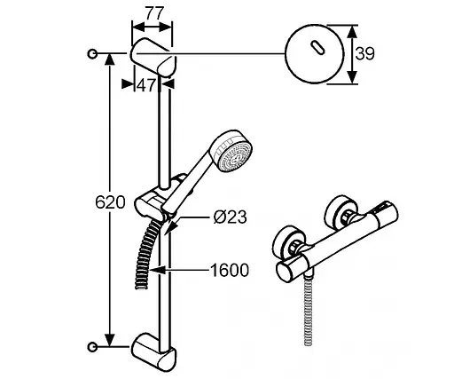 Термостат для душу Kludi Zenta 6057605-00 - фото 2