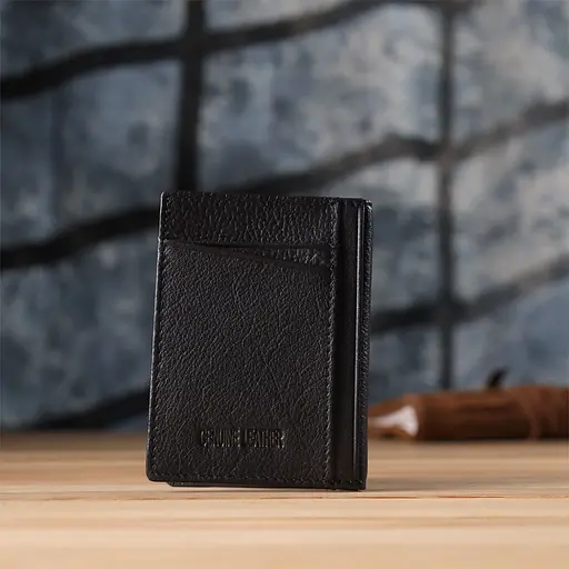 Мужской кошелек для карточек из натуральной кожи ST Leather 8х11х0.5 см acs0029622 - фото 9