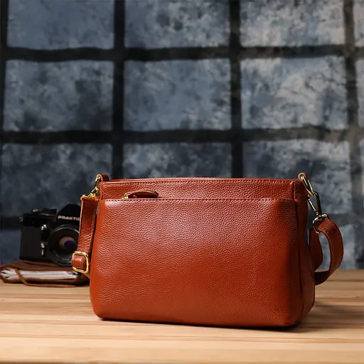 Женская сумка Vintage из натуральной кожи с формоустойчивым дном 27х16х11 см sum0027558 - фото 10