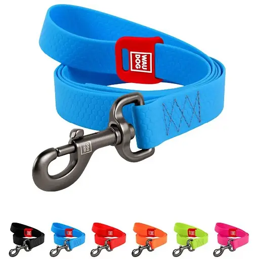 Повідець для собак Waudog Waterproof водостійкий S, блакитний - фото 3