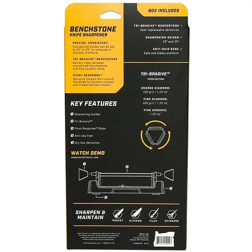 Точилка механическая Work Sharp Benchstone Sharpener WSBCHBSS-I - фото 3
