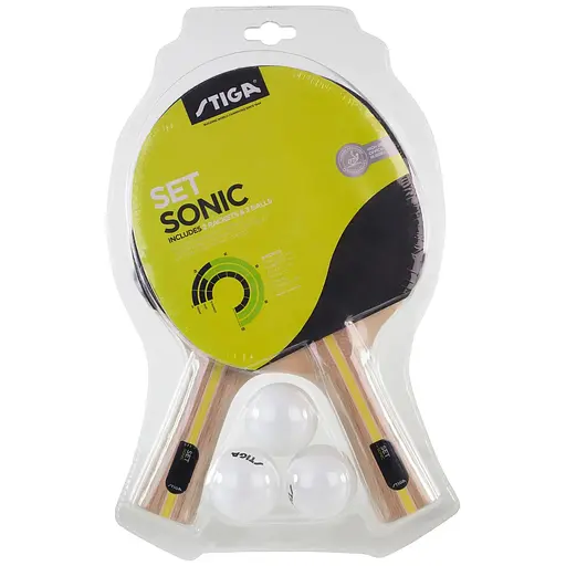Набор для настольного тенниса Stiga Sonic Hobby 2 Bats 3 Balls (1220-2816-01) - фото 4