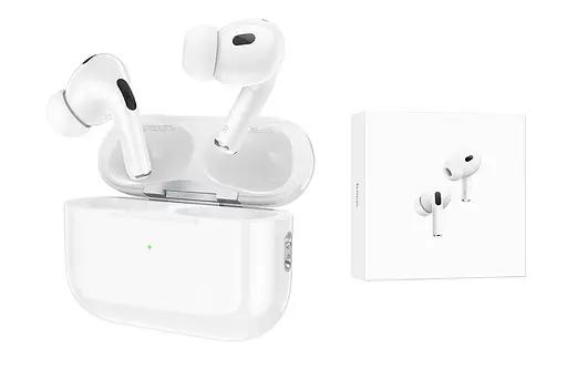 Бездротові вакуумні навушники Hoco EW77, BT5.4, TWS, 30mAh, 300mAh, 4h, white - фото 7