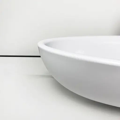 Раковина Adamant умывальник ANDERE NEW искусственный камень овальная без перелива белый - фото 5