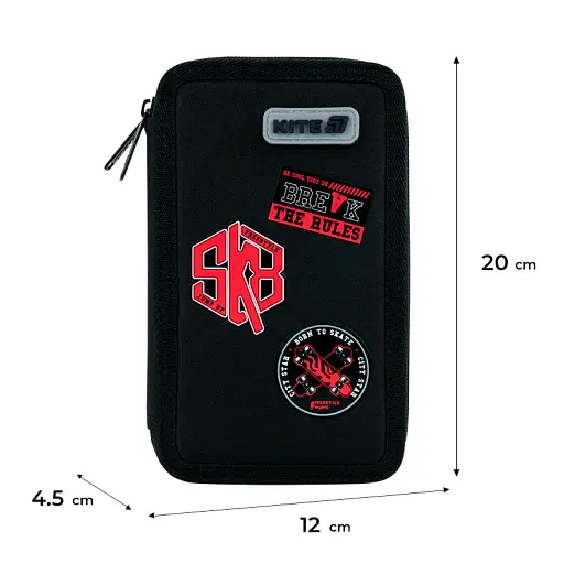 Пенал без наповнення Kite Break the Rules (K26-623-4) 2 відділення - фото 6