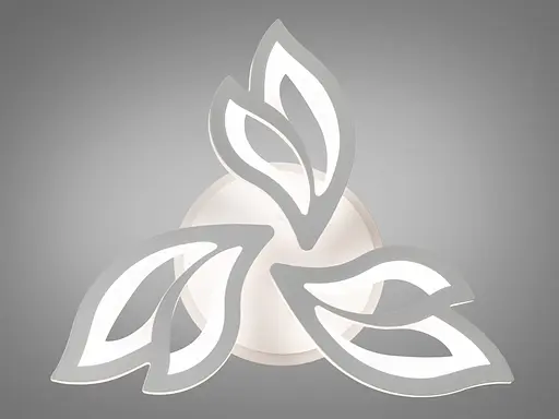 Современная LED люстра с пультом, димером и подсветкой, 55W - фото 4