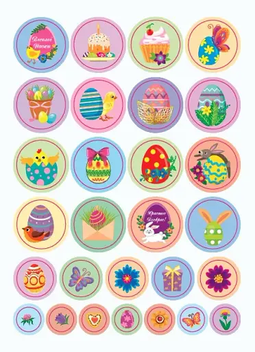 Великодні наліпки. Пасхальні подарунки - фото 3