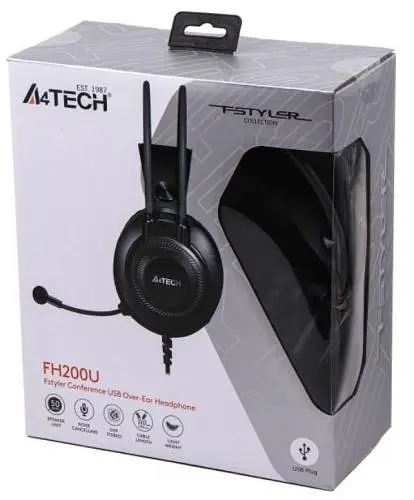 Навушники A4Tech Fstyler FH200U, Grey - фото 4