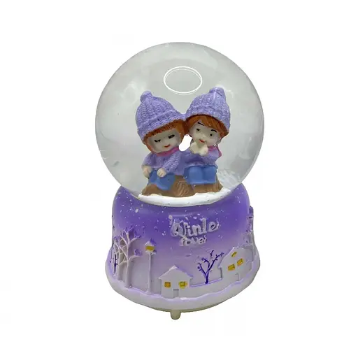 Сніжна куля Музична Діти на снігу, F-208-80, 80 мм (В асортименті) - фото 2