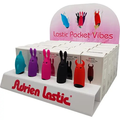 Набір вібраторів Adrien Lastic Promo Pack Pocket Vibe 25 шт. + тестери  - фото 2