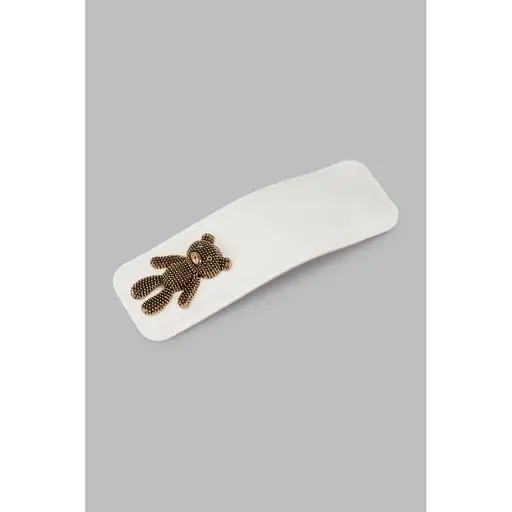 Заколка 3205-3 Белый (2000990674142A) - фото 1