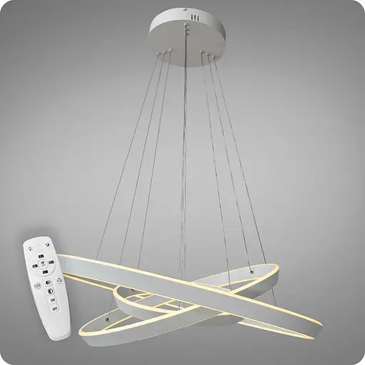 Люстра підвісна 517 Dlight 3color с пультом 260Вт Білий (01993) - фото 1