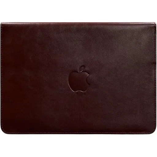 Кожаный чехол-конверт BlankNote на магнитах для MacBook 13 Бордовый - фото 1