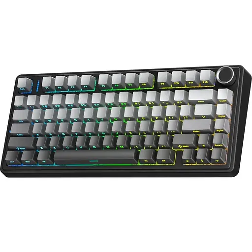 Клавіатура Aula F75 Gasket Reaper Switch Hot-Swap PBT 2.4G/BT Wireless Black Grey (6948391209913) - фото 2