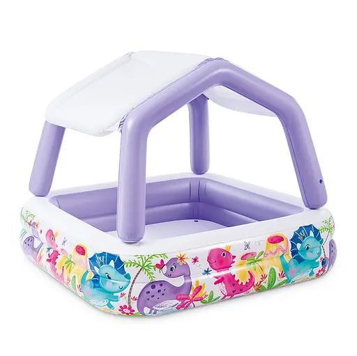 Дитячий надувний басейн 57470(Violet) зі знімним дахом 157 x 122 см 295 л