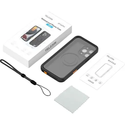 Водонепроницаемый чехол Telesin для iPhone 16 Pro Max with MagSafe P4-WTP-05 Black [135862] - фото 10