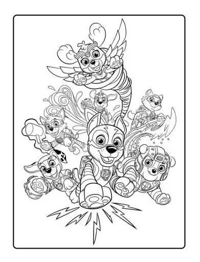 Мегащенята. Активіті-розмальовка. Могутні лапи - фото 2