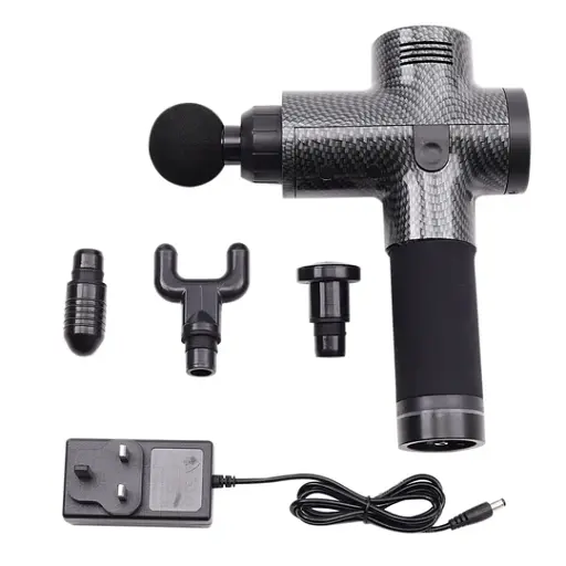 Массажный пистолет для глубоких тканей и мышц черный - фото 4