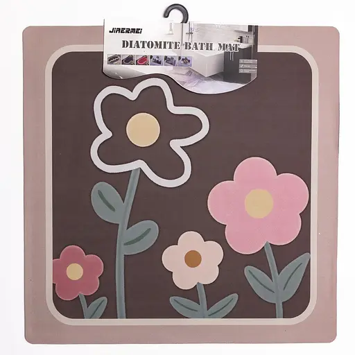 Коврик для ванной комнаты из мягкого диатомита 58×58 (см) влагопоглощающий коврик для дома ванны - фото 4