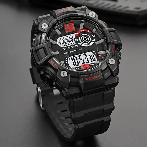 Наручний годинник чоловічий 2018RDWT Red-White Skmei acs0030388 - фото 4