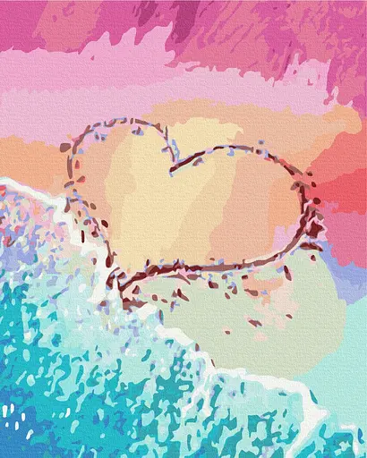 Картина за номерами на підрамнику Brushme Любов на узбережжі