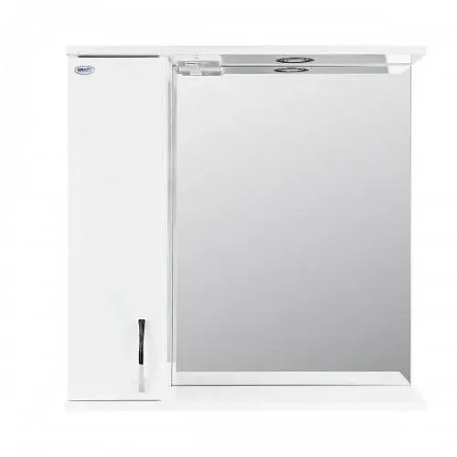 Зеркало со шкафчиком Kraft Прима левое 60 см Белый 30412 - фото 4