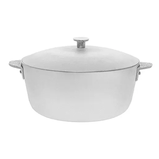 Кастрюля алюминиевая с крышкой 2.5 л, Полімет Серый 83860 - фото 2